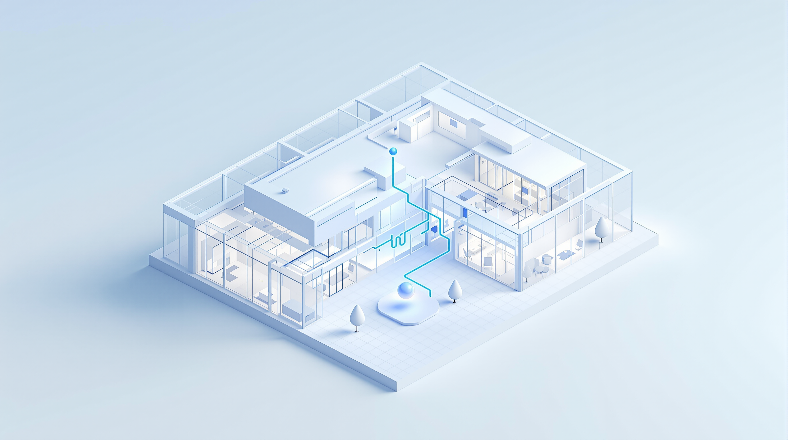 A 3D map of a school campus showing where help is needed