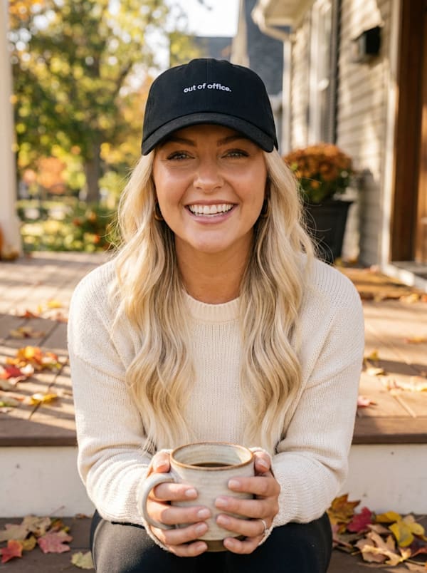 Out of Office Black Dad Hat