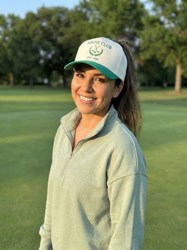 Birdie Club Two-Tone Tan & Green Hat