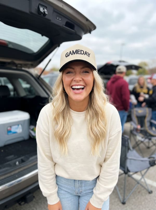Gameday Tan & Black Two-Tone Hat